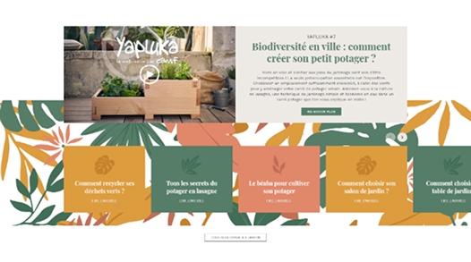 projet_site_web_camif_design_desktop_landing_operation_jardin_portfolio_purplemay_manon_williot_5 Maquette de la page desktop de l'opération commerciale jardin de Camif, par purplemay Manon Williot