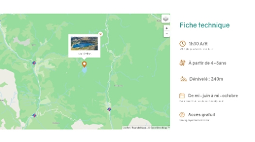 projet_site_web_office_tourisme_verdon_portfolio_purplemay_manon_williot_10 Maquette de la page "lac d'allos" desktop du projet de refonte de site web pour l'office de tourisme du verdon, par purplemay Manon Williot